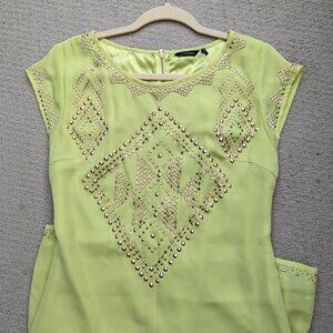 GUESS by Marciano - Mini Studded Neon Yellow Dress